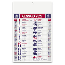 Calendario olandese quadrettato 2027