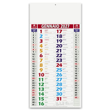 Calendario olandese shaded multicolor 2027