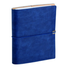 Agenda 15X21 portafoglio 2025 con elastico colore blu