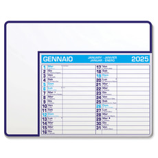 Tappetino mouse con calendario 2025 blu