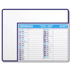 Tappetino mouse con calendario 2027 blu