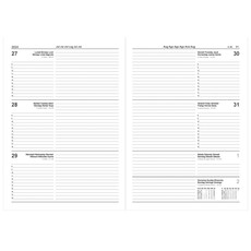 Agenda settimanale 2024 in pvc con elastico - interno