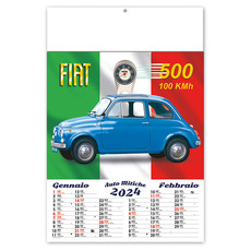Calendario illustrato auto mitiche 2024