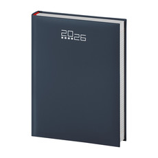 Agenda 2026 giornaliera con interno a quadretti blu