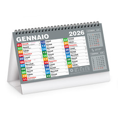 Calendario da tavolo Block Table 2026