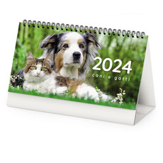 Calendario da tavolo cani e gatti 2024