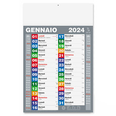 Calendario olandese block color 2024