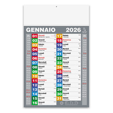 Calendario olandese block color 2026