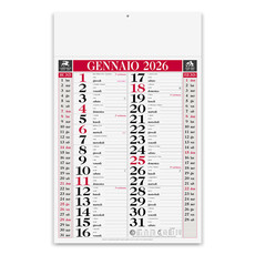 Calendario olandese classic 2026 rosso
