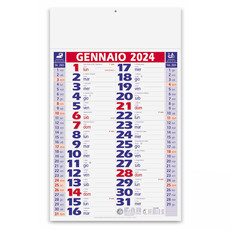 Calendario olandese classico 2024 rosso blu