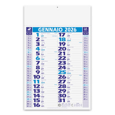 Calendario olandese classico 2026 azzurro blu