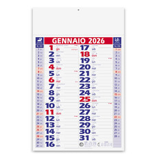 Calendario olandese classico 2026 rosso blu