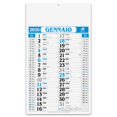 Calendario olandese gigante 2026 blu