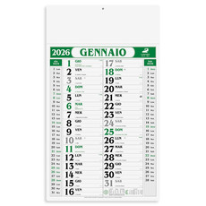 Calendario olandese gigante 2026 verde