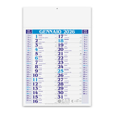 Calendario olandese medio 2026 blu