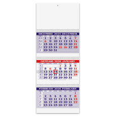 Calendario trittico 3 spirali 2026