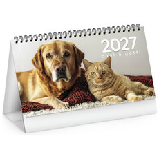 Calendario da tavolo cani e gatti 2027