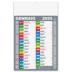 Calendario olandese block color 2025