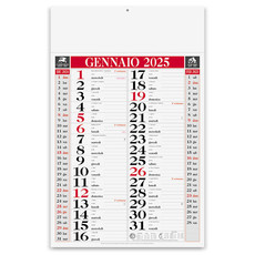 Calendario olandese classic 2025 rosso