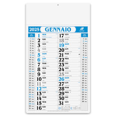 Calendario olandese gigante 2025 blu
