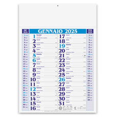 Calendario olandese medio 2025 blu