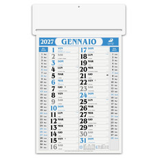 Calendario olandese passafoglio 2027 blu