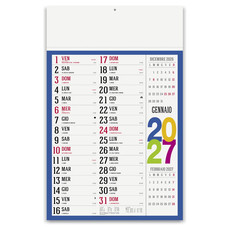 Calendario olandese swedish multicolor 2027