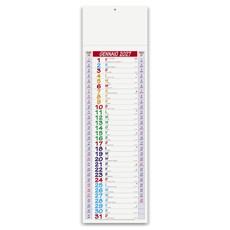 Calendario silhouette multicolor 2027