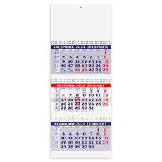 Calendario trittico 3 spirali 2025