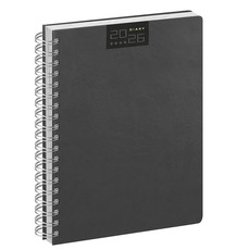 Agenda 2026 giornaliera con spirale 15x21 nero