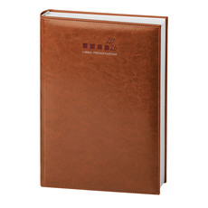 Agenda libro prenotazioni ristorante 2026 cuoio