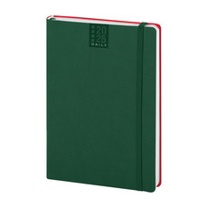 Agenda bi-giornaliera flessibile Calamus verde