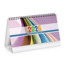 Calendario da tavolo multicolor 2026 - copertina