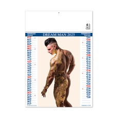 Calendario nudo uomo 2025