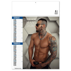 Calendario nudo uomo 2026