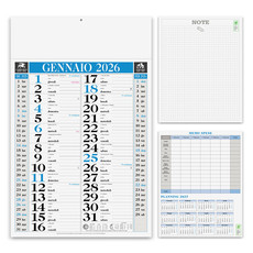 Calendario olandese classic 2026 azzurro - dettaglio