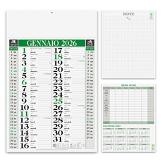 Calendario olandese classic 2026 verde - dettaglio