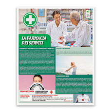 Calendario passafoglio farmacia 2025 retro