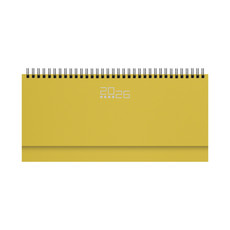 Planning base settimanale da scrivania 2026 giallo