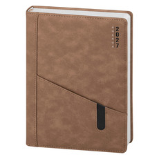Agenda giornaliera 15x21 cuoio