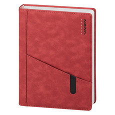 Agenda giornaliera 15x21 rosso