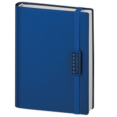 Agenda giornaliera 15x21 termovirante con elastico blu