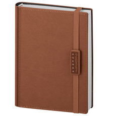 Agenda giornaliera 15x21 termovirante con elastico cuoio