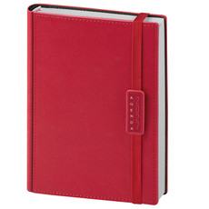 Agenda giornaliera 15x21 termovirante con elastico rosso
