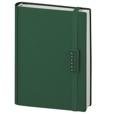 Agenda giornaliera 15x21 termovirante con elastico verde