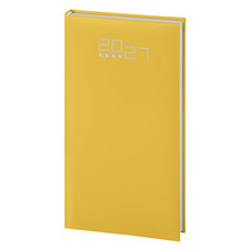 Agendina 2027 settimanale tascabile con elastico giallo
