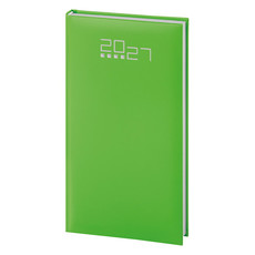 Agendina 2027 settimanale tascabile con elastico verde lime