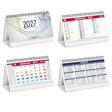 Calendario da tavolo mensile multicolor table 2027 dettaglio 1