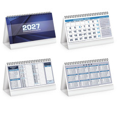 Calendario da tavolo table note 2027 blu dettaglio 1