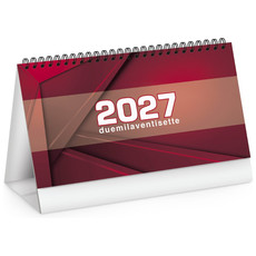 Calendario da tavolo table note 2027 rosso